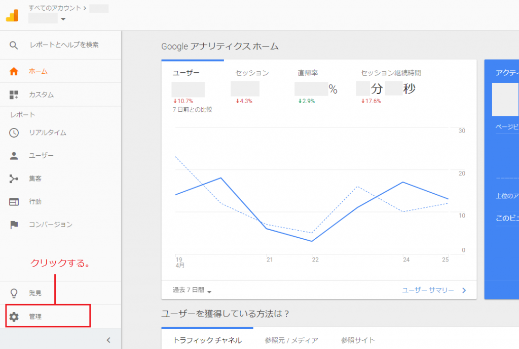 GAにサービスアカウントIDを登録